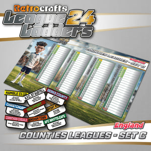 Counties Leagues (England Tier 9) 2024/25 Season *SET C* League Ladders