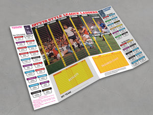 Retro 1977/78 style England & Scotland Football League 2025/26 Season League Ladders
