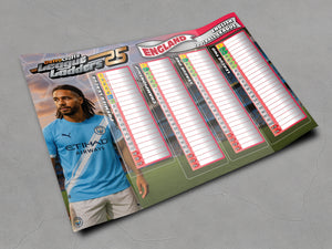 England 2025/26 Season League Ladders