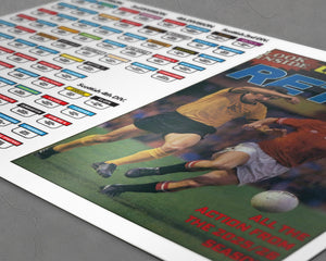 Retro 1980/81 style England & Scotland Football League 2025/26 Season League Ladders