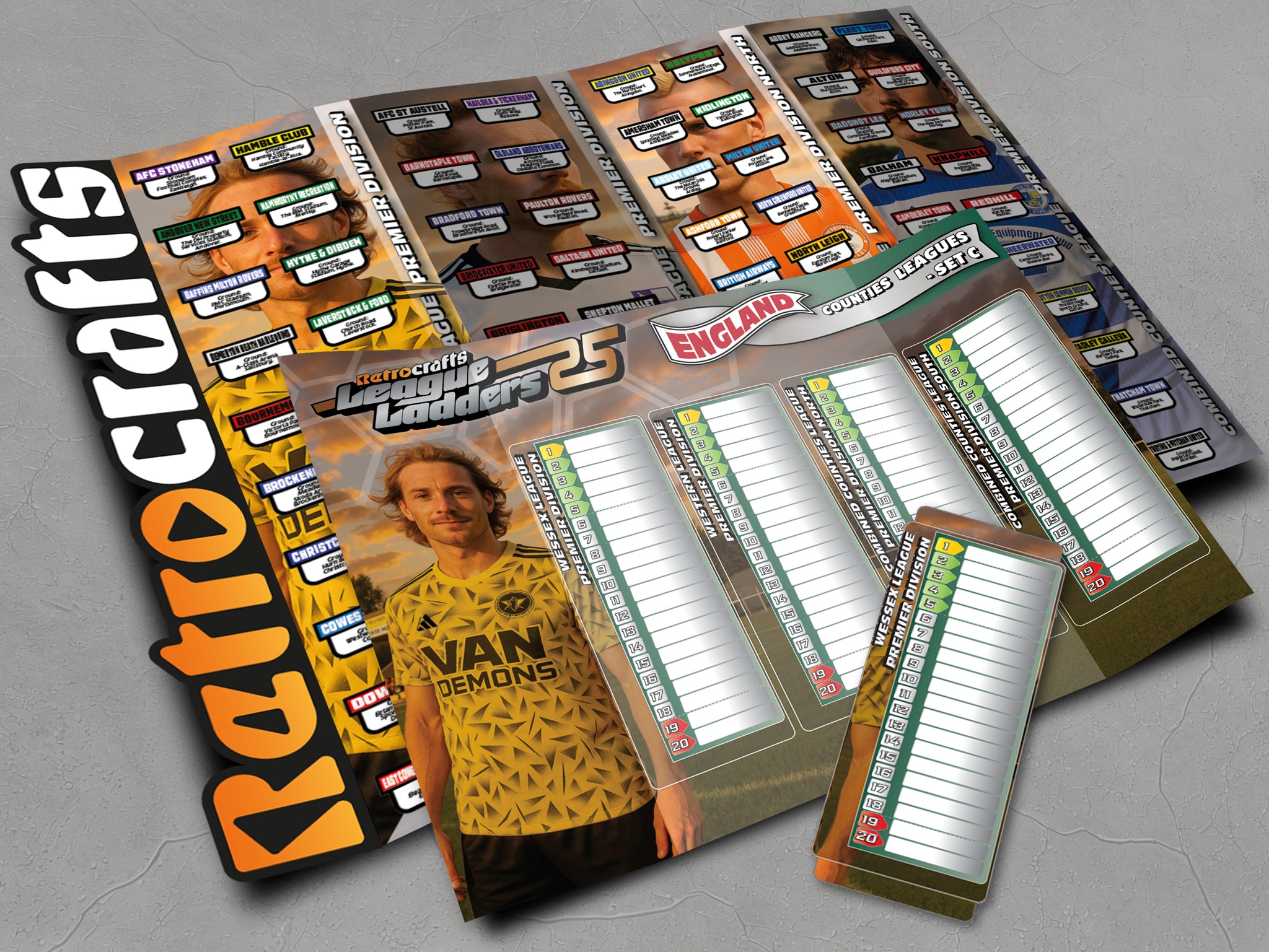 Counties Leagues (England Tier 9) 2025/26 Season *SET C* League Ladders