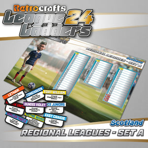 Scotland Regional Leagues (Tier 6) *SET A* 2024/25 Season League Ladders