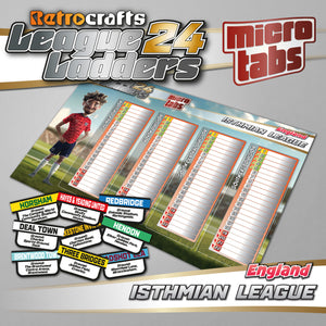 Isthmian League 2024/25 Season League Ladders *microTABS*