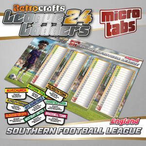 Southern Football League 2024/25 Season League Ladders *microTABS*