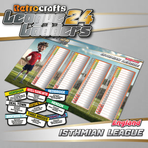 Isthmian League 2024/25 Season League Ladders