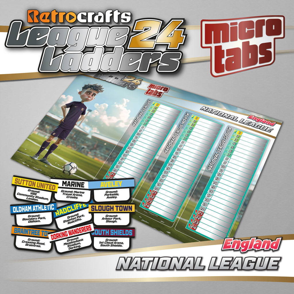 National League 2024/25 Season League Ladders *microTABS*