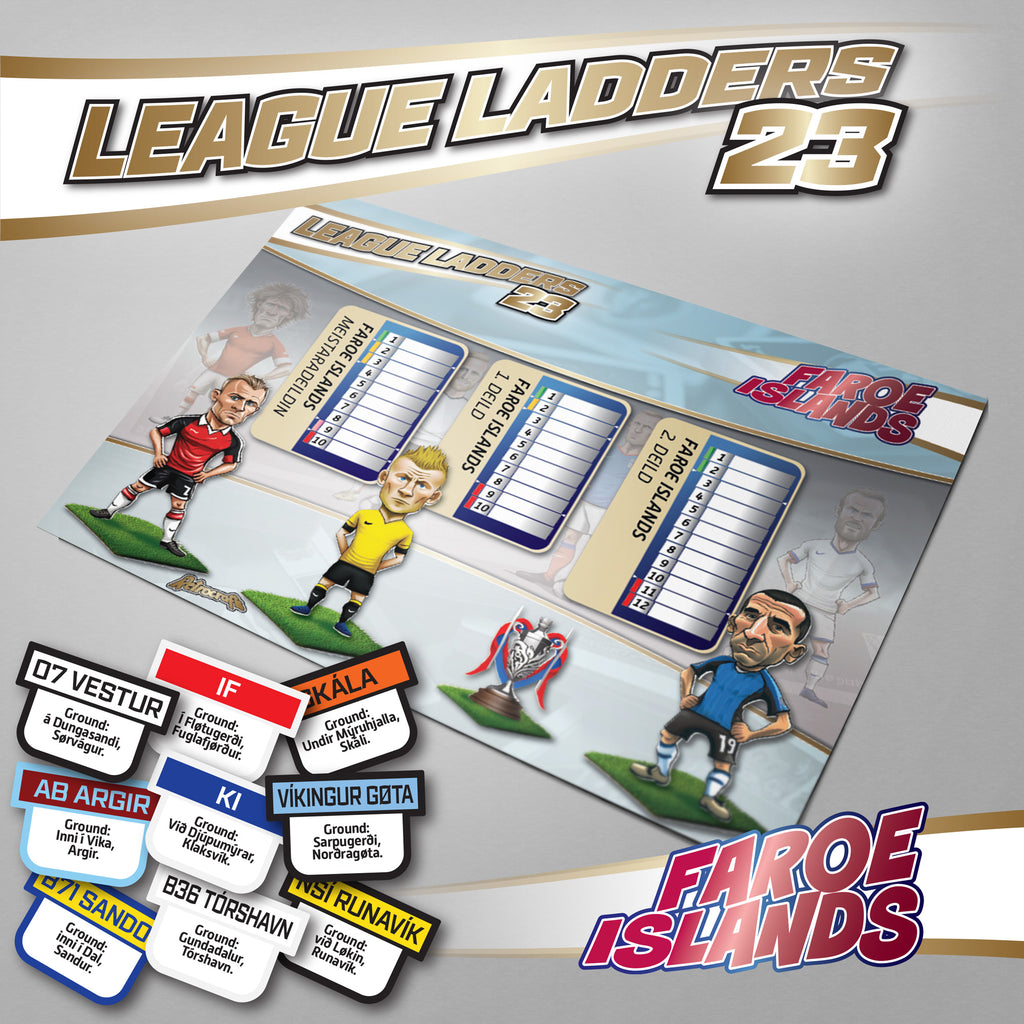 Faroe Islands 2023 Season League Ladders